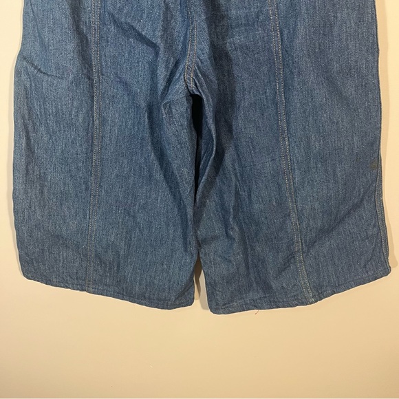 Vintage 70s Denim Wide Leg High Waisted Culottes Small - Picture 7 of 11